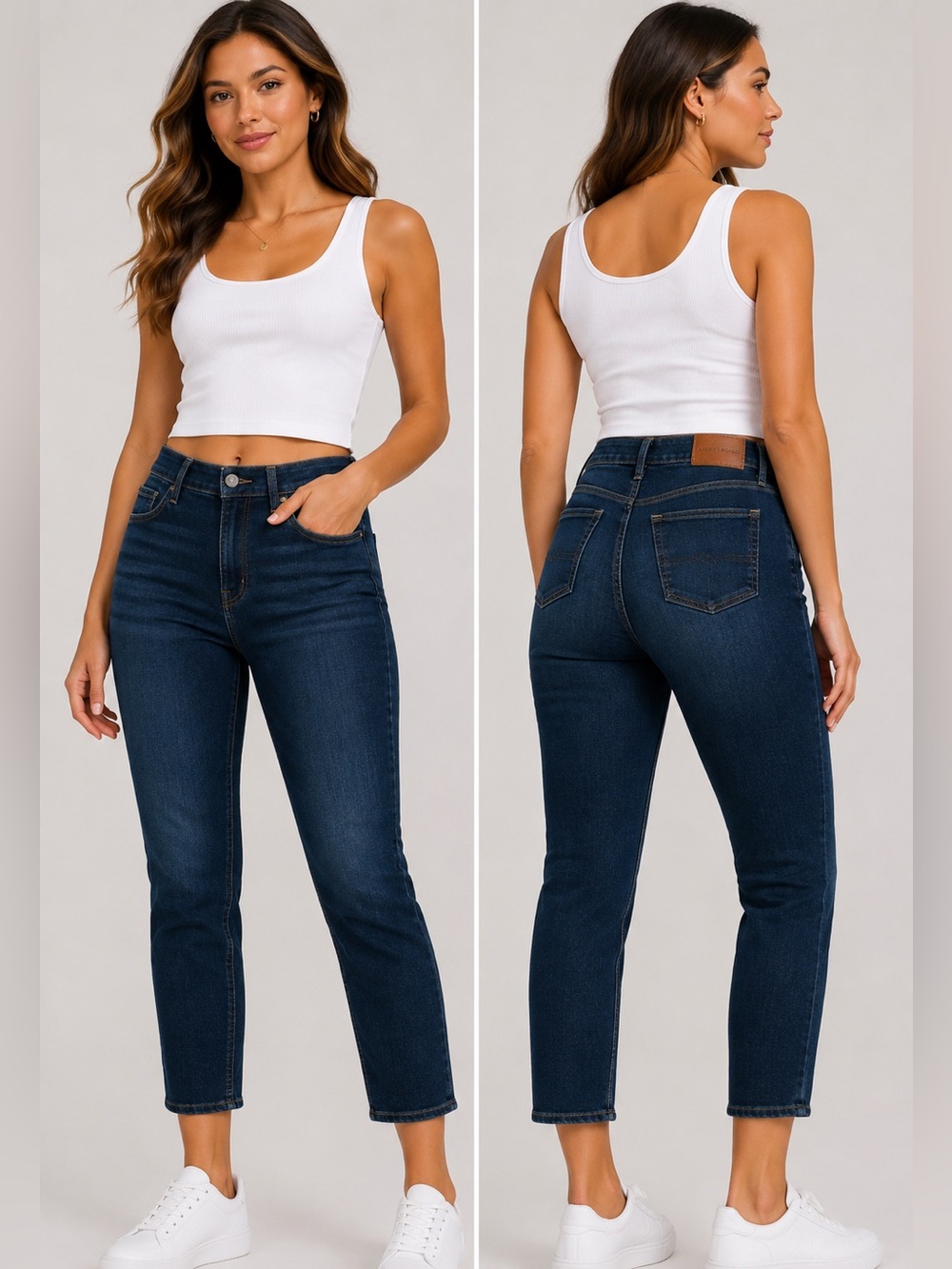 Lucky Brand Sweet Crop Advanced Stretch Dark Wash Jeans Size 2 NWT